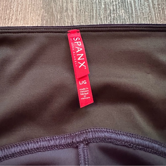 Spanx Navy Blue Velvet Leggings Size XL - Picture 2 of 6